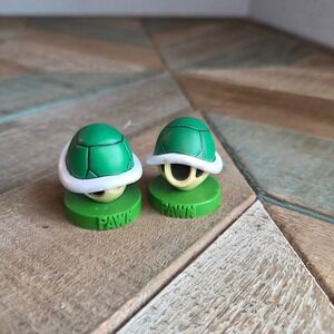Nintendo Super Mario Chess Collectors Piece Figure Turtle Shell Pawn Set of 2